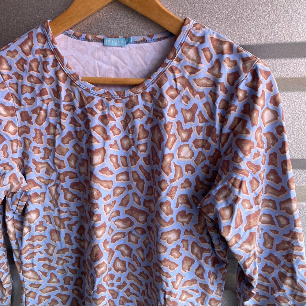 j. McLaughlin signature tee in animal print - Picture 2 of 5